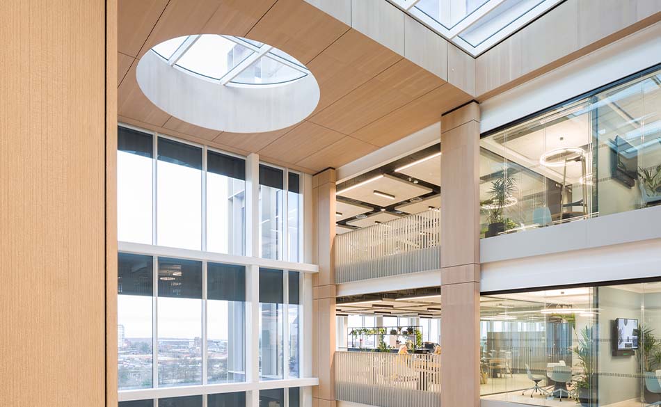 Slatted timber ceilings