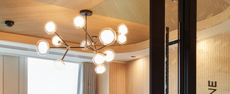 Timber acoustic ceiling